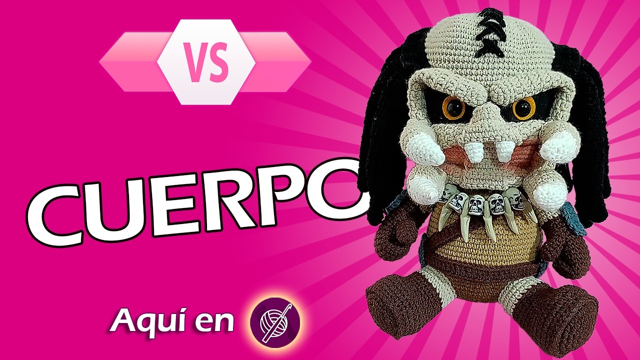 👾 DEPREDADOR hecho a crochet parte 1/2