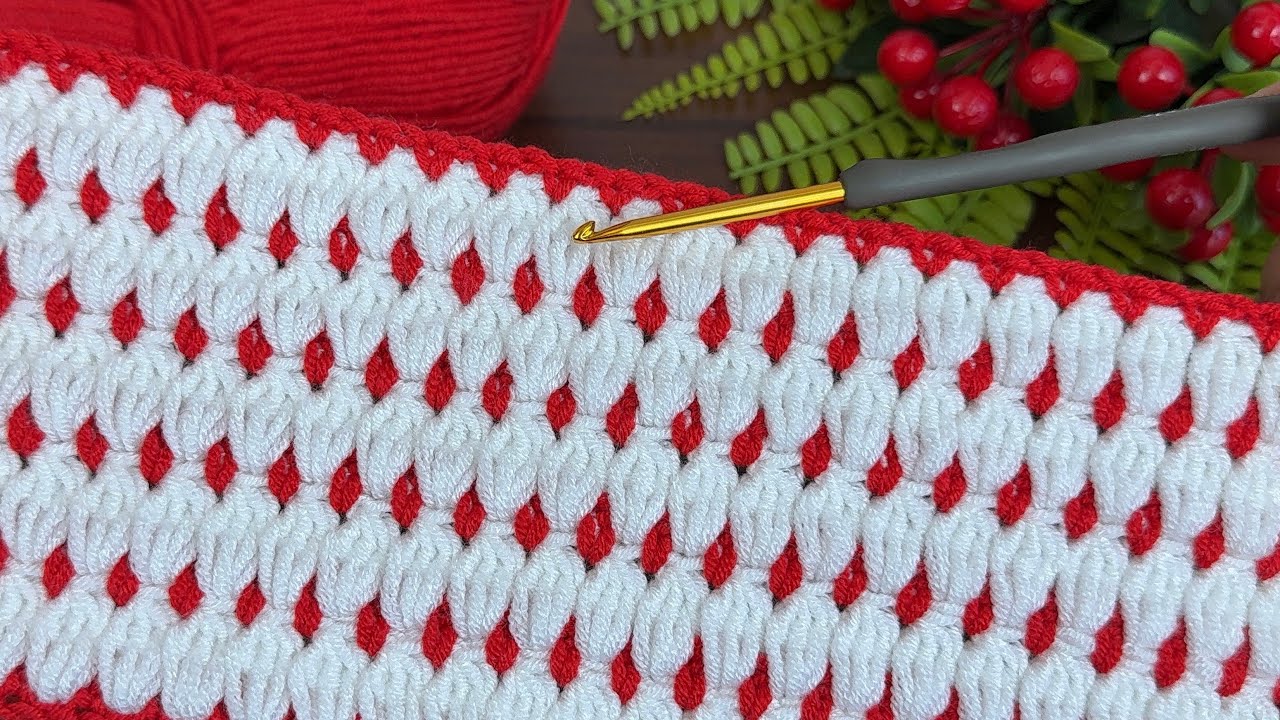 Easy Red & White Multi-Use Crochet
