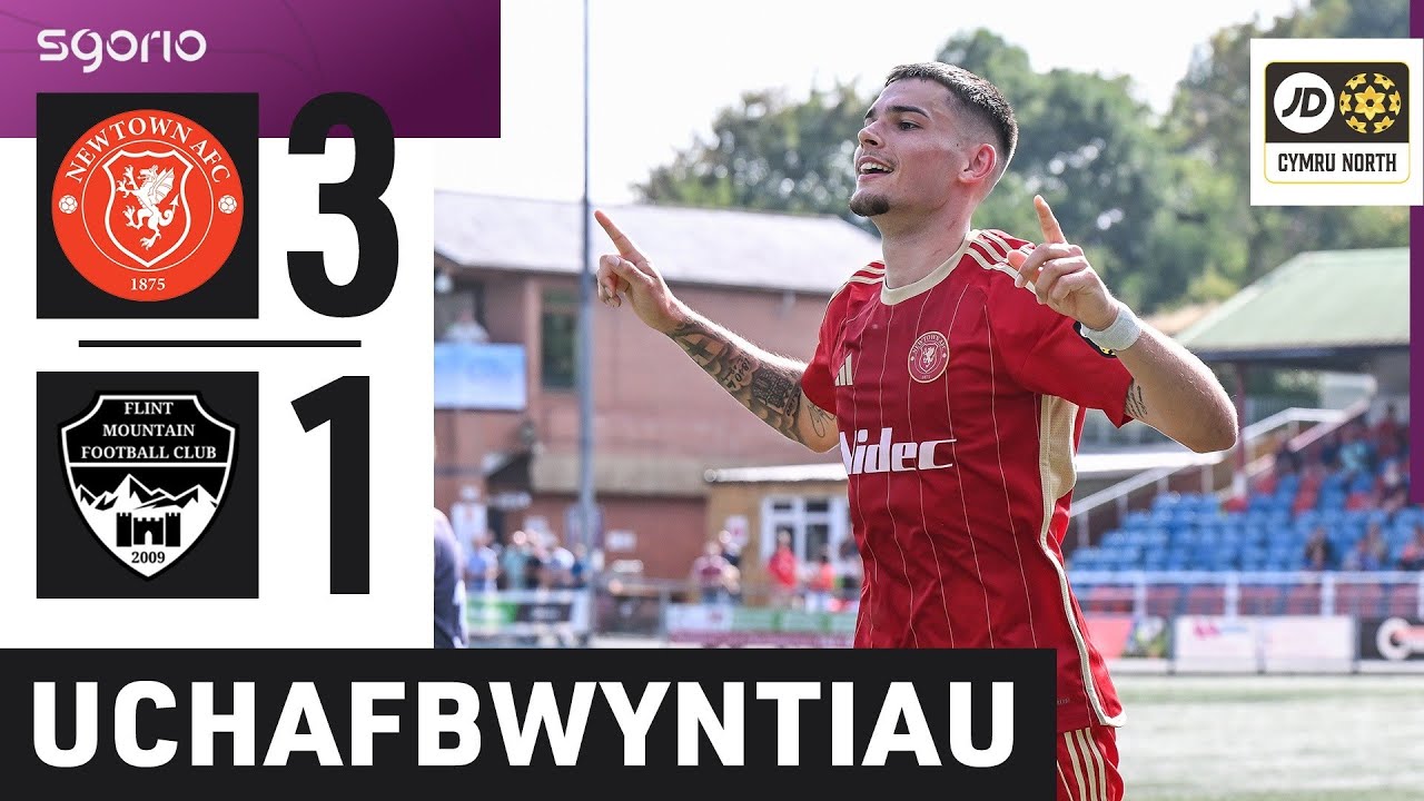 Uchafbwyntiau | Highlights: Y Drenewydd 3-1 Mynydd y Fflint | Cymru North JD