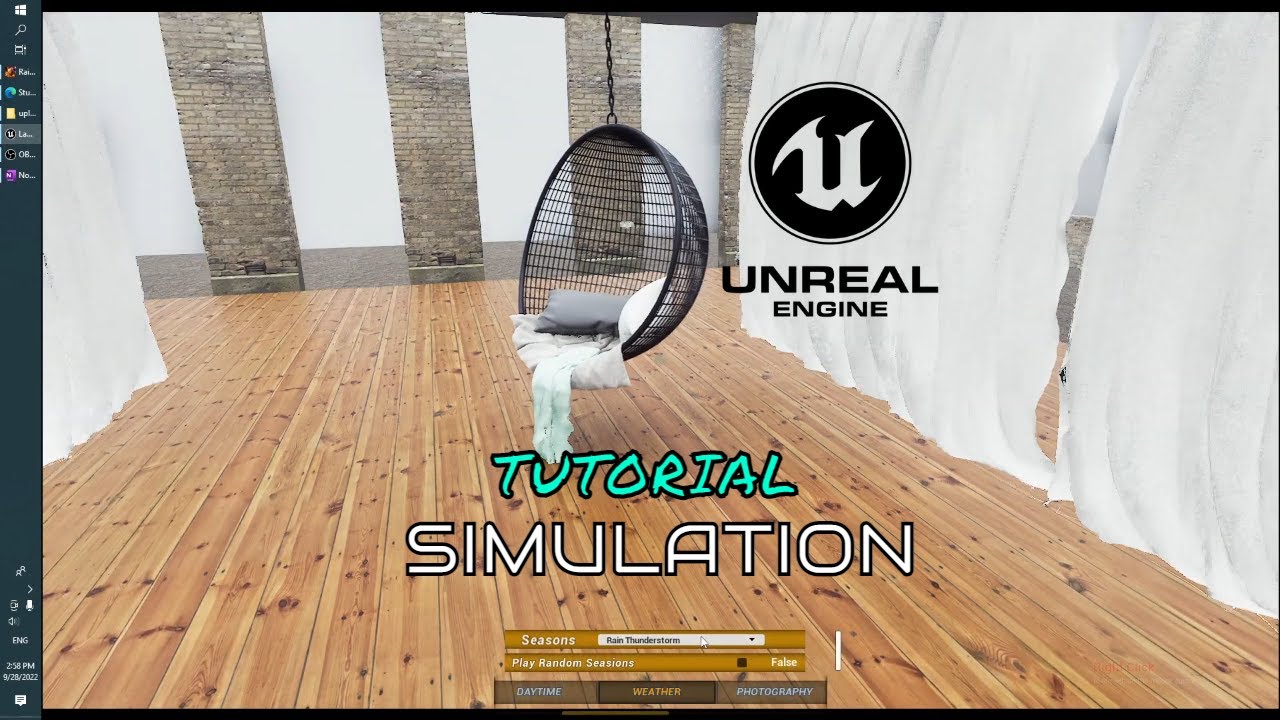 How To Make a fabric and Swing simulation in Unreal Engine 5