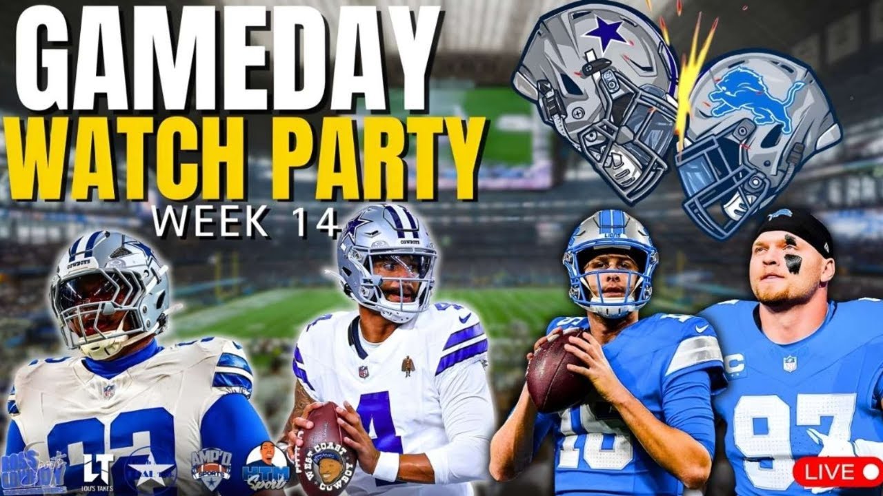 Top Cowboys Content Creators Unite for EPIC Watch Party!  Dallas vs Detroit🔥👀