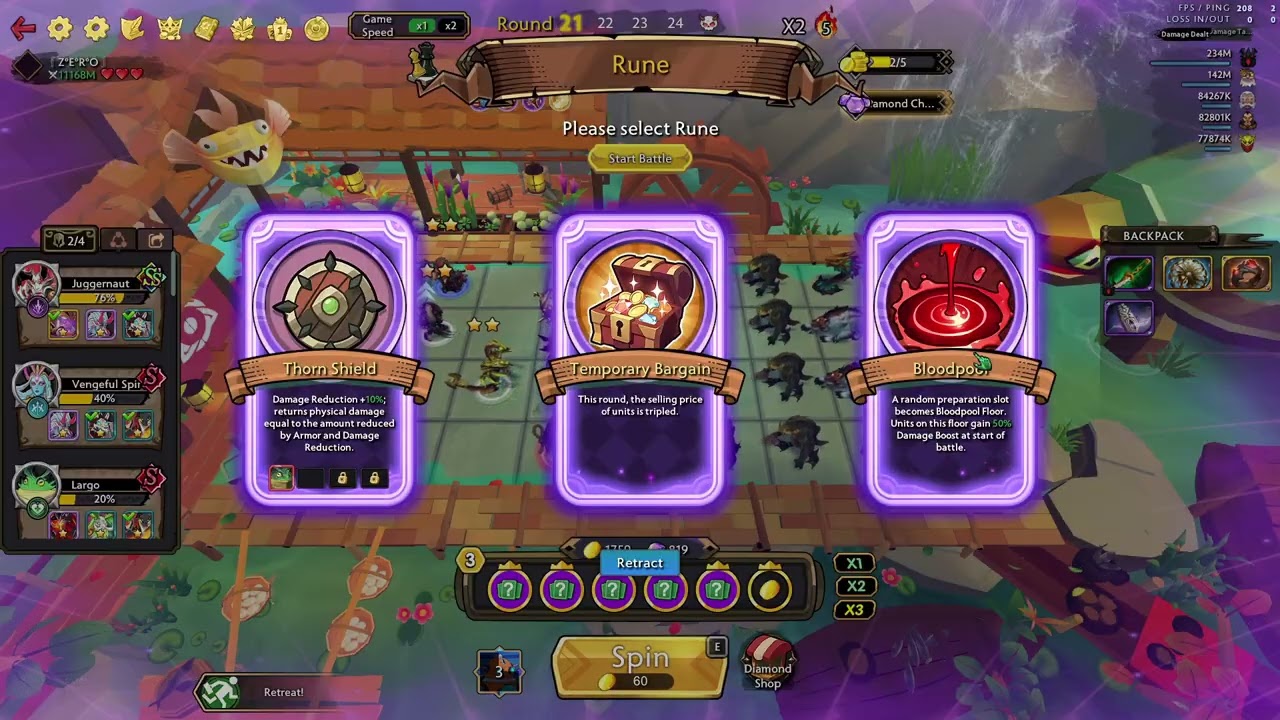 Dota 2 Arcade : Dota Spin (Fisherman`s Wharf) how far can you go? (X2-5)