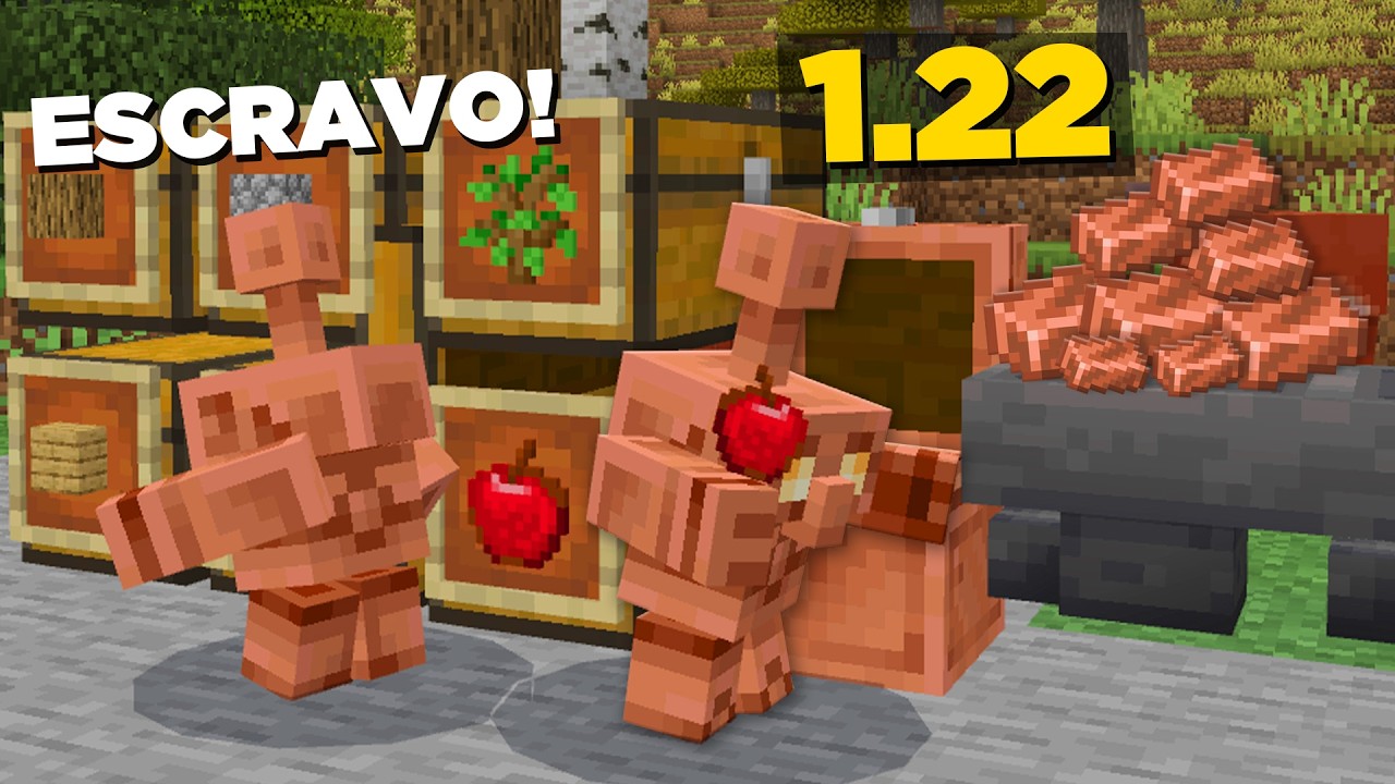 MINECRAFT 1.22 - O GÓLEM DE COBRE e TUDO QUE É POSSÍVEL FAZER (COPPER GOLEM)