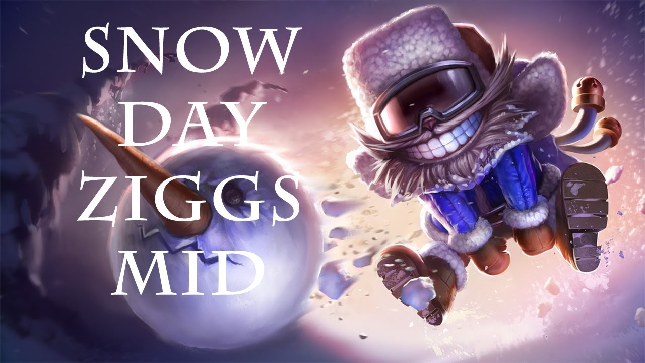 League of Legends - Snow Day Ziggs Mid - Full Ranked Gameplay