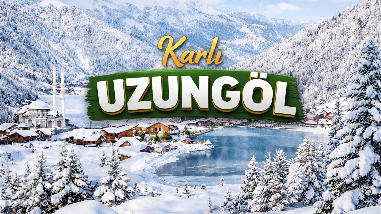 İsviçre değil Trabzon Uzungöl. Kış masalı yol hikayesi ile Huzuru hisset.Cennet-ül dünya. 4K