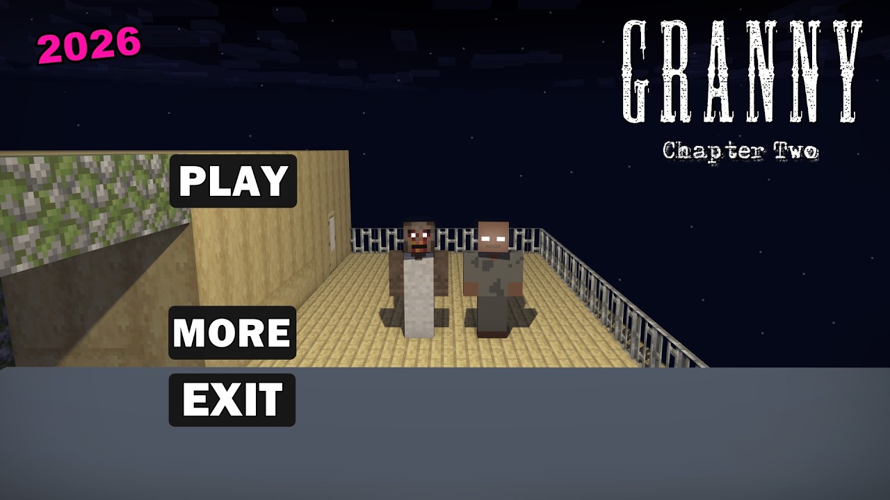 GRANNY CHAPTER 2 HELICOPTER EXIT MINECRAFT GAMEPLAY 2026