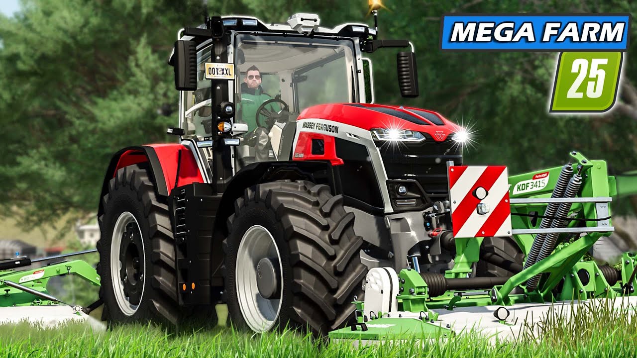 LS25 US: Neue PLÄNE, Felder zusammenlegen & erster GRASSCHNITT | Mega Farm #2 | Farming Simulator 25