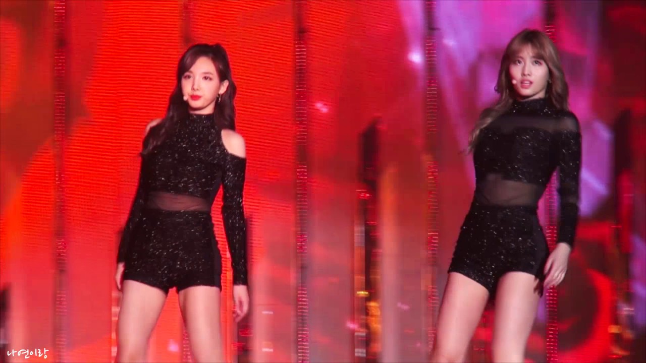 20161226 SBS SAF 가요대전 TWICE 나연 24시간이 모자라&TELL ME 직캠
