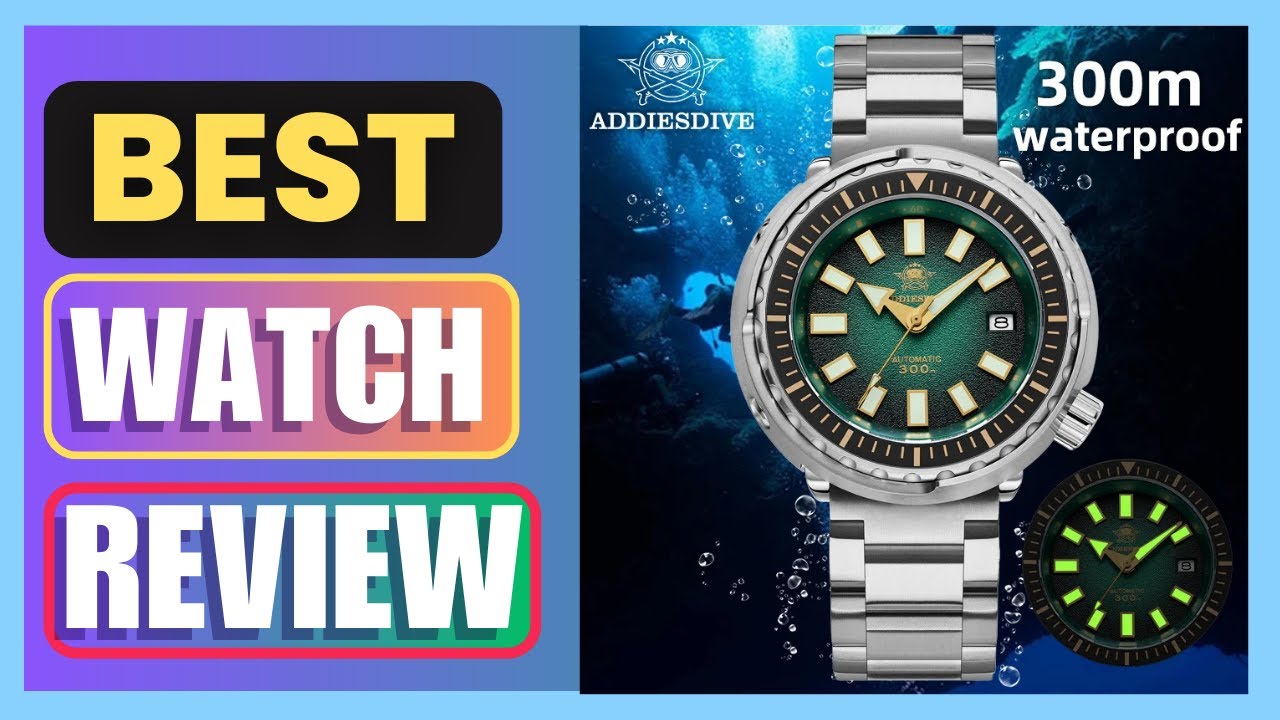 Best ADDIESDIVE Luxury Men's Diver's Watch 300m
