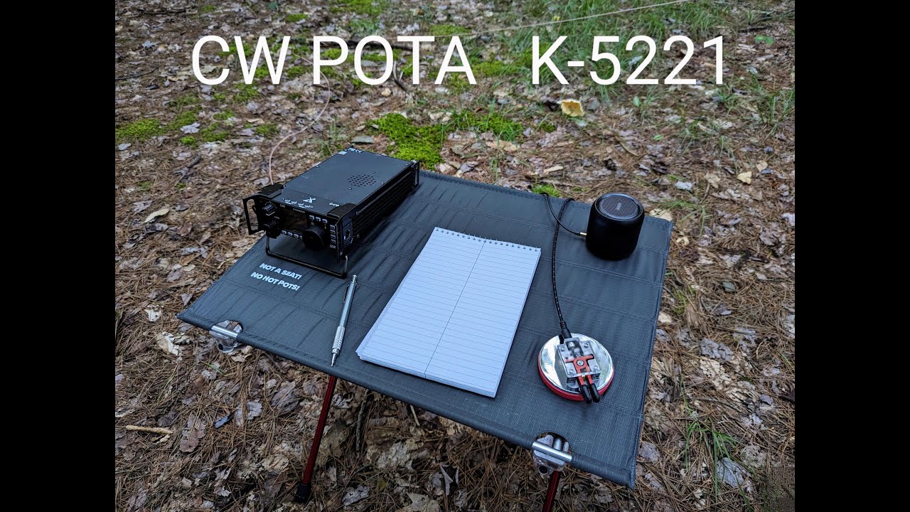 Ugly CW POTA at K-5221 with my new BaMaTech TP-III key and trusty old Xiegu G90