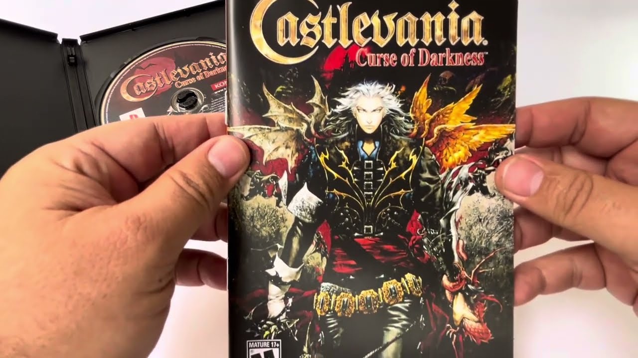 Unboxing  Castlevania Curse of Darkness DVD Prensando  vers&atilde;o Premium Neoretrobox para Playstation 2