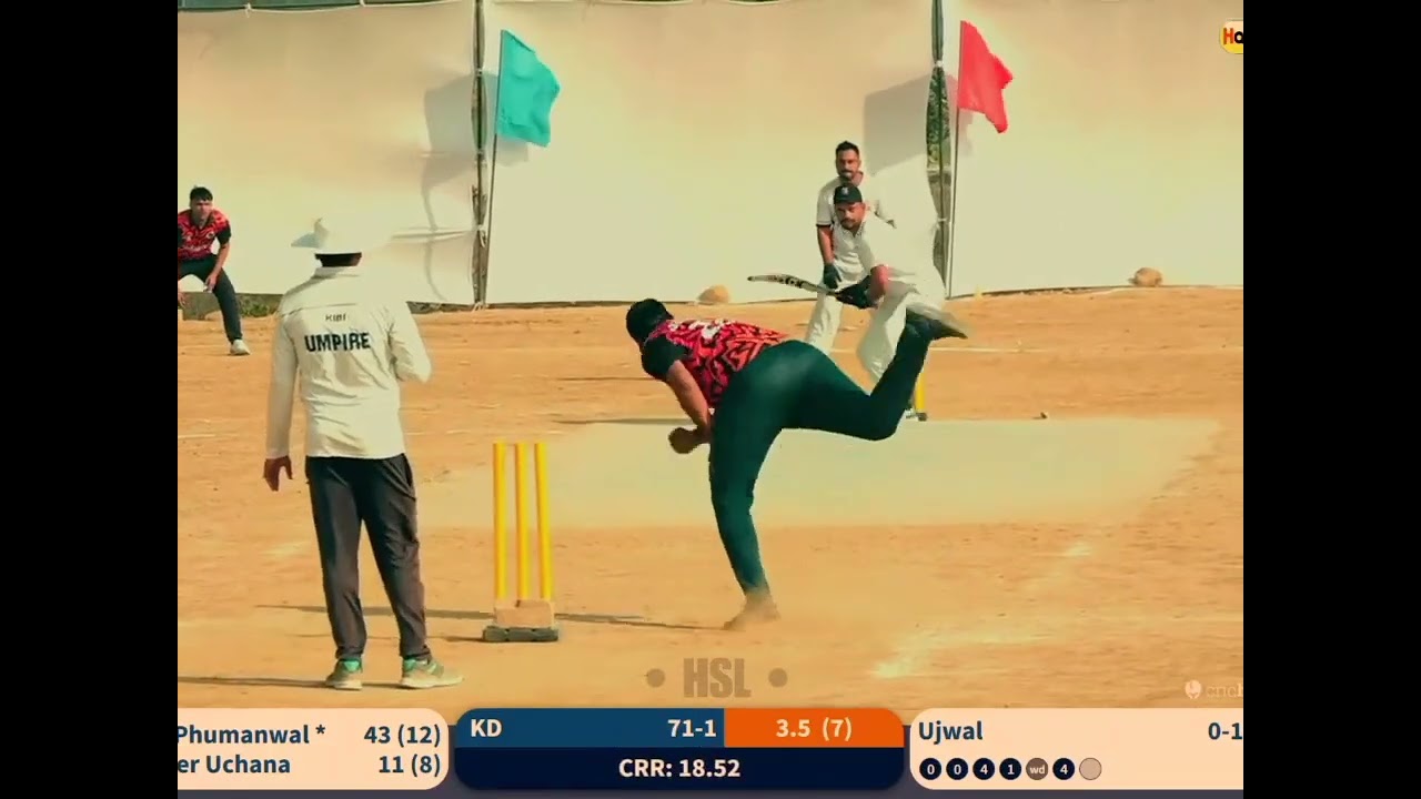 Raju phumanwal 66*(18)at semi final match karsa dod cricket turnmnt 10-12-25