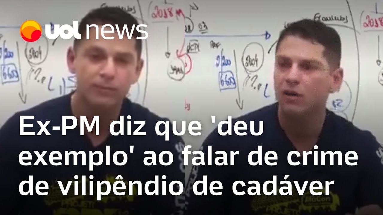Ex-PM Evandro Guedes diz que 'deu exemplo' ao falar sobre crime de vilipêndio de cadáver de mulheres