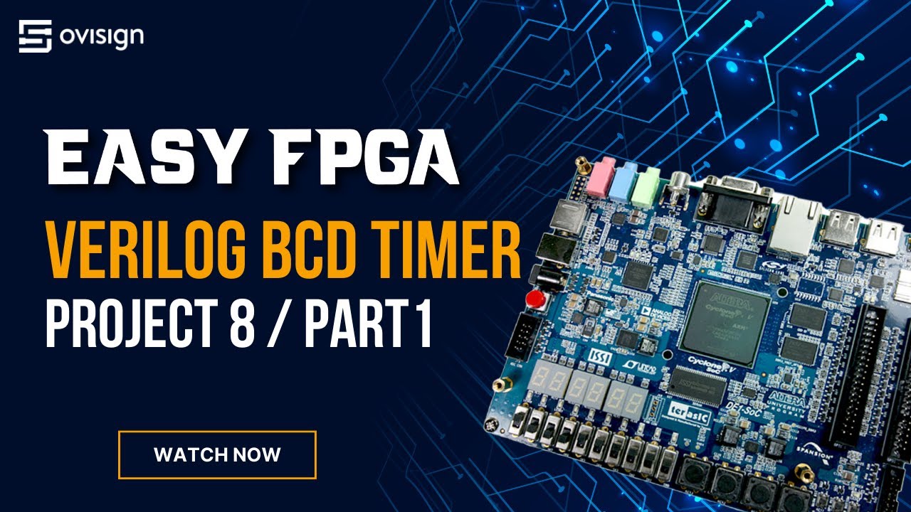 FPGA project 08 Part1 - Digital BCD Timer