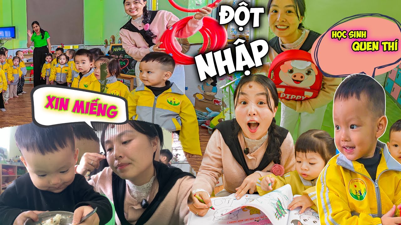 Một Ngày Đi Học Cùng Em Túp - Mẹ Hằng Thử Thách Học Lại Mẫu Giáo Được Học Những Gì?
