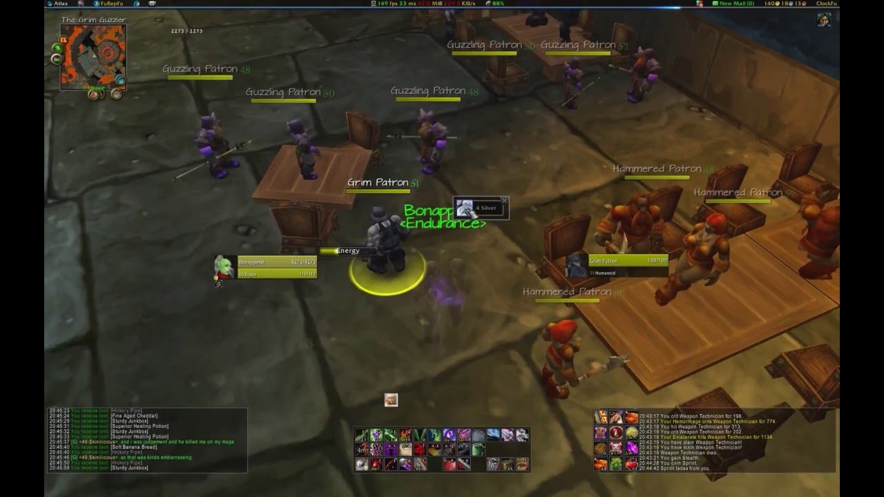 Nostalrius Rogue - BRD gold farming