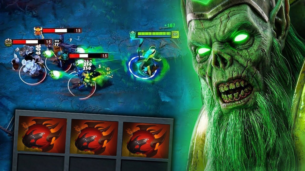 Unkillable Necrophos with x3 Hearts🔥🔥🔥30Kills Raid Boss Mode | Dota 2