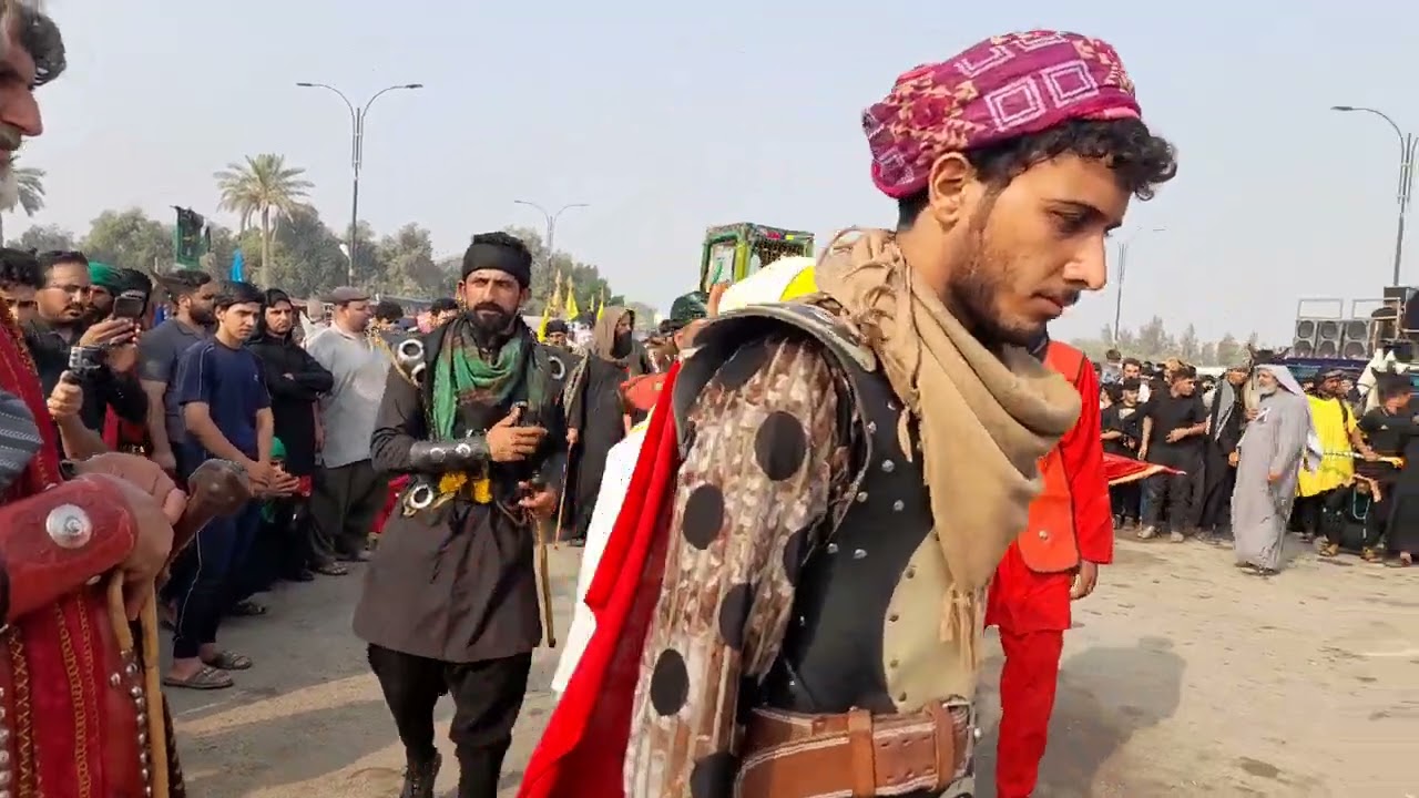 شبيه مقتل التابعي سعيد بن جبير رض موكب أهالي ناحية شيخ سعد محافظة واسط في قظاء الحي