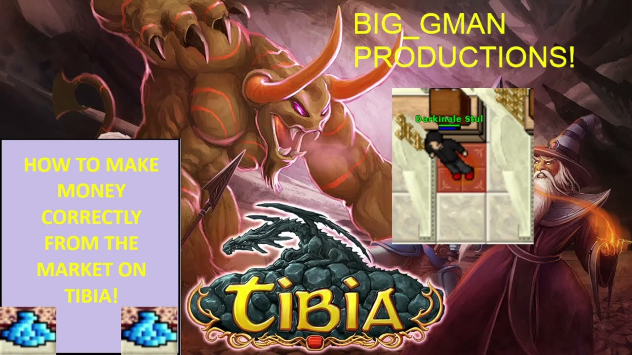 TIBIA HOW TO MAKE MONEY ON TIBIA USING THE MARKET AND THE MISTAKES PEOPLE MAKE!