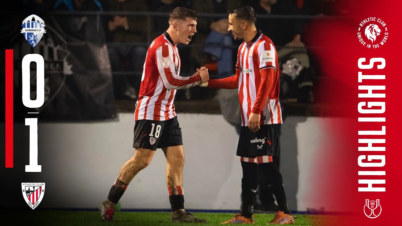 HIGHLIGHTS | Ourense CF 0-1 Athletic Club | 1/16 Copa 2025/26