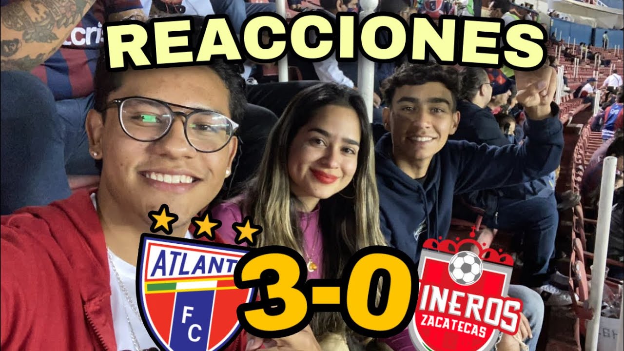 NOCHE AZULGRANA 🔵🔴 Reacciones Atlante 3-0 Mineros. DESCANCHADOS