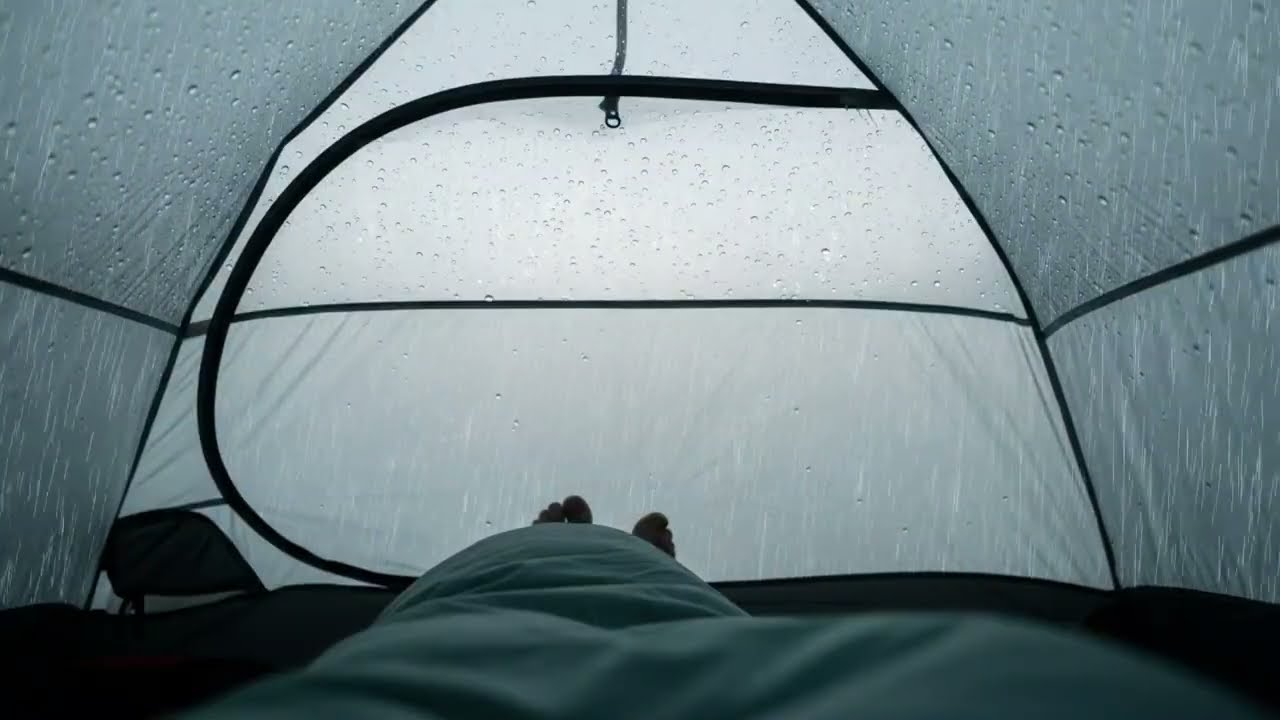 Relaxing Rain on Tent 🌧️ 1 Hour Nature Ambience for Insomnia