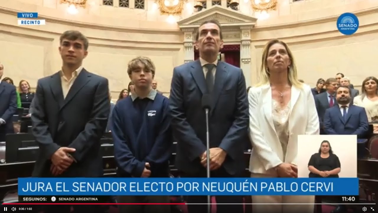 JURA DE MARIO PABLO CERVI COMO SENADOR - SESIÓN PÚBLICA ESPECIAL 28-11-25