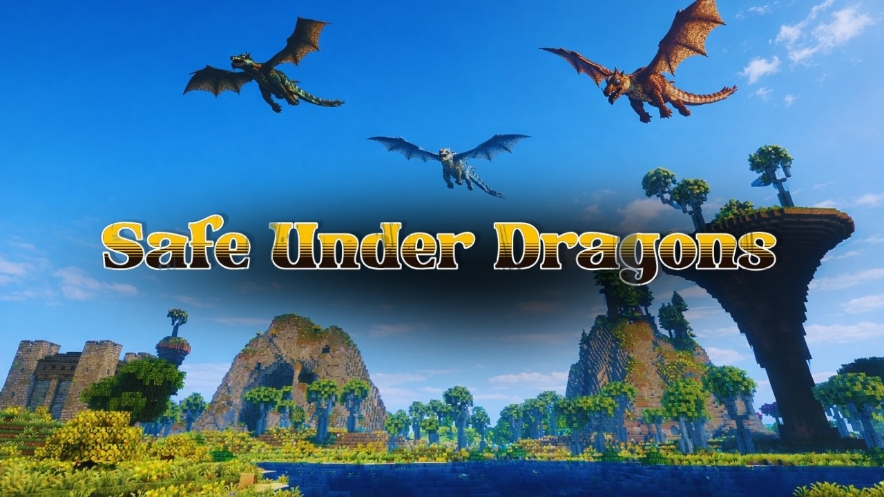 Minecraft Dragon Ambience 🐉 Medieval Castle, Fantasy Music & Nature Sounds | Sleep & Study 1h+