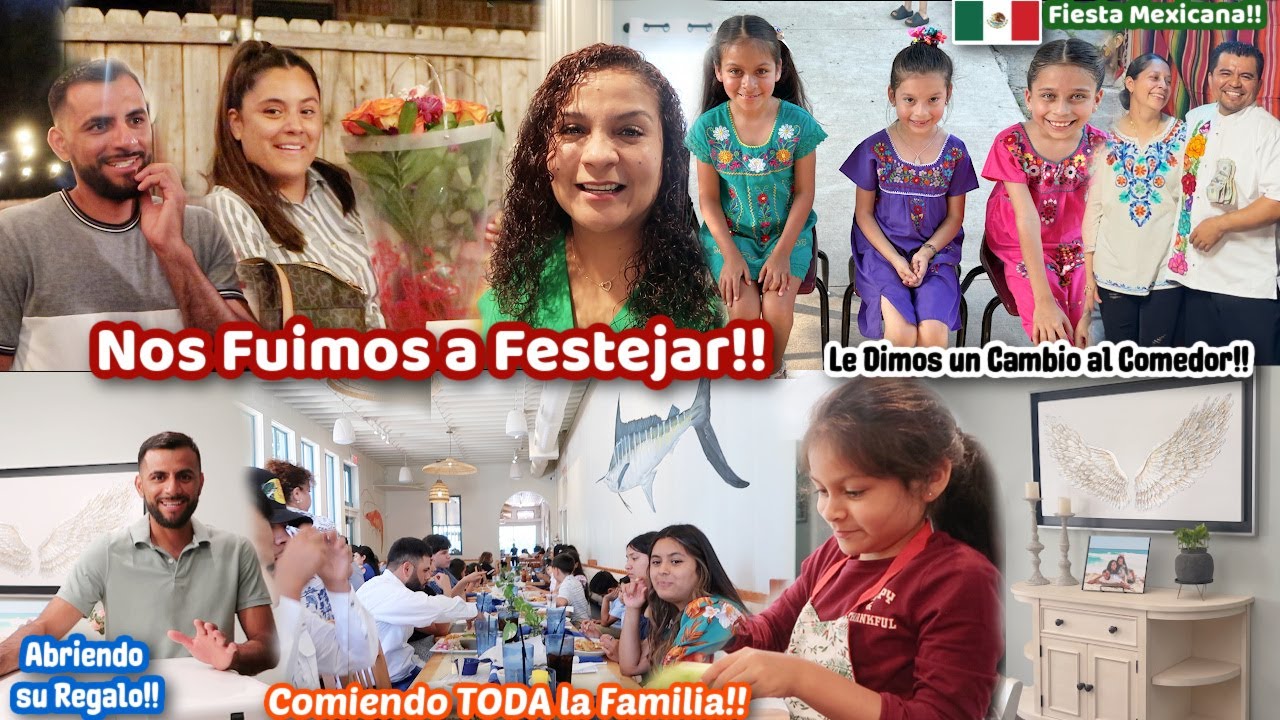 Nos Fuimos TODOS a Festejar💖+Llegó su Regalo😍Le Dimos un Cambio a Nuestro Comedor🤩Betsy Toda una👩🏽‍🍳