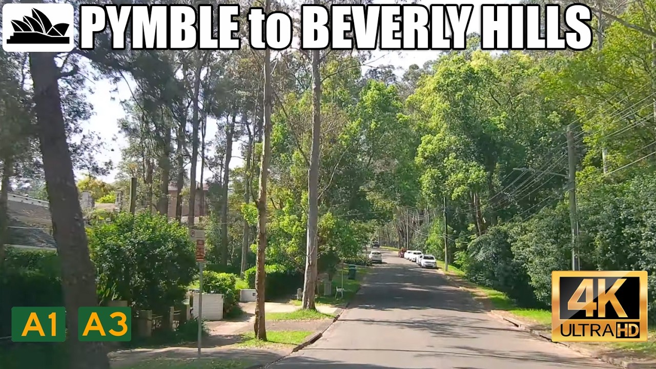 4K Sydney drive: Pymble to Beverly Hills via Pacific Highway & A3
