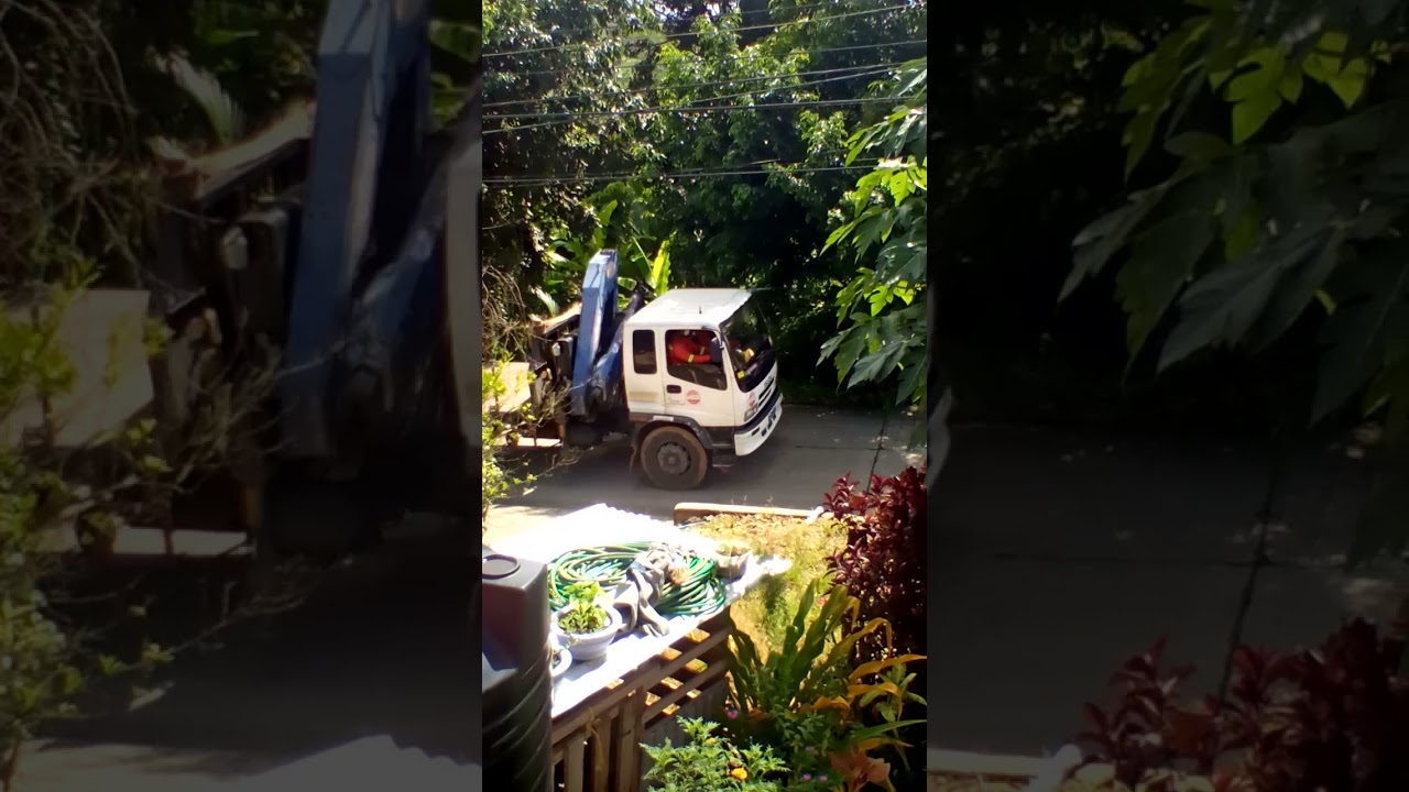 Trinidad Isuzu flatbed crane truck part 4