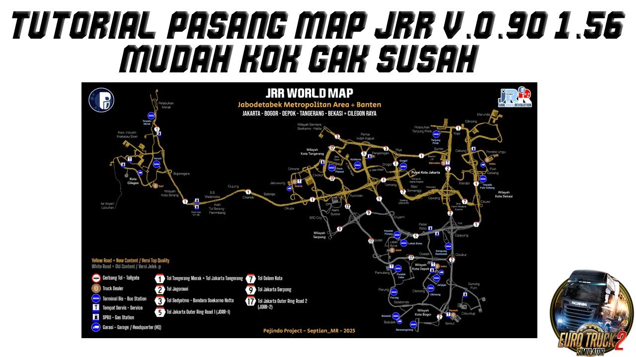 Tutorial pasang map JRR Indonesia v0.90 ETS 2 1.56 || ETS 2 Indonesia
