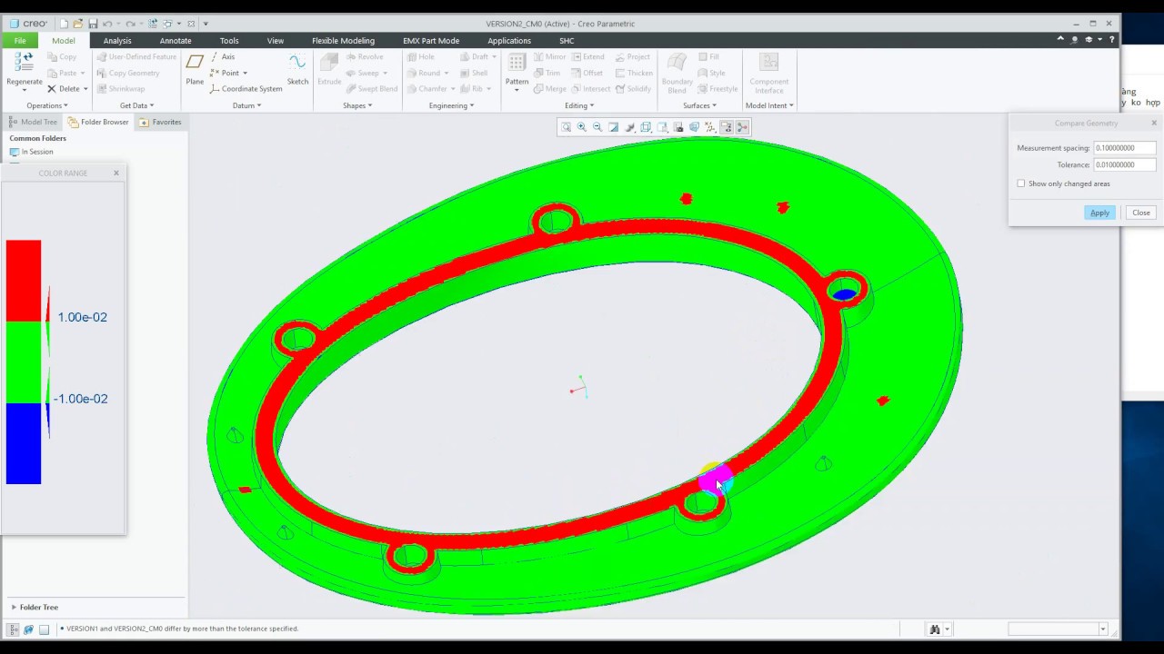 compare Part in ptc creo 6 0