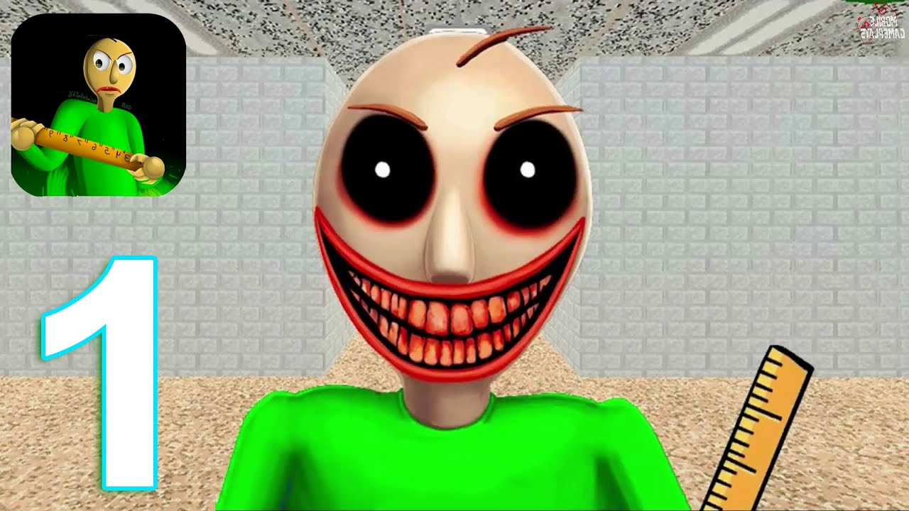 Horror Baldi's Granny Mod - Ice Scream Baldi Game Gameplay Walkthrough Part 1 (IOS/Android)
