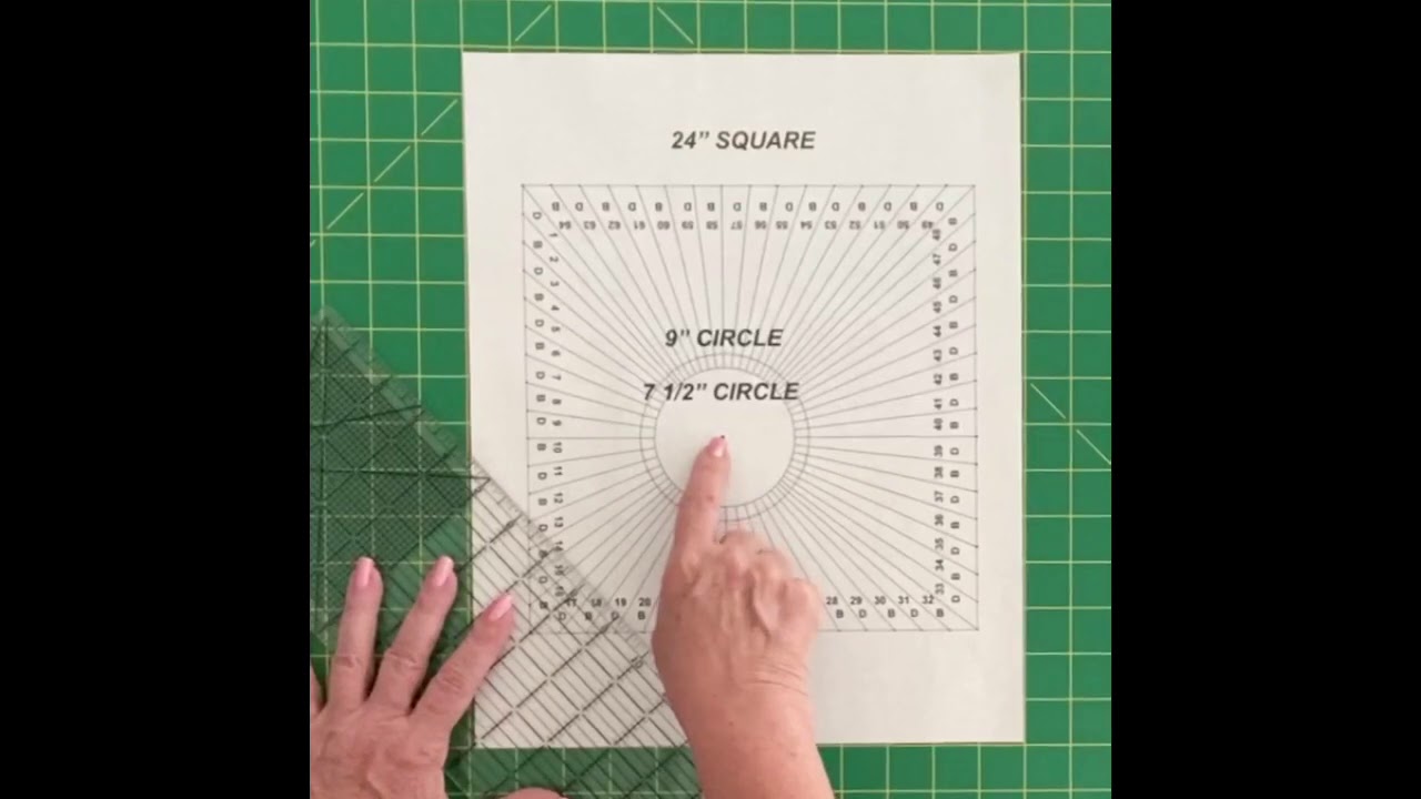 Spiral Motion, Spinning Around & Spin Out Quilt Pattern by KwiltArt -Drawing Freezer Paper Templates