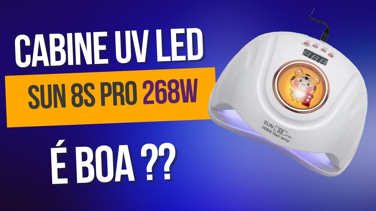 Tudo Sobre A Nova Cabine Uv Led Para Unhas De Gel - Sun S8 pro 268w