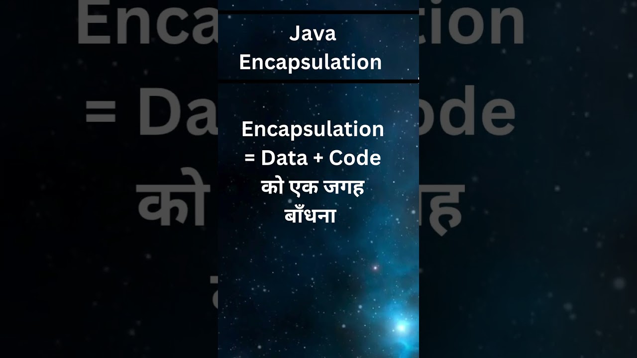 Encapsulation in Java 🔐 | Java Explained in 15 Secs! #coding #javaee #programminglanguage #java