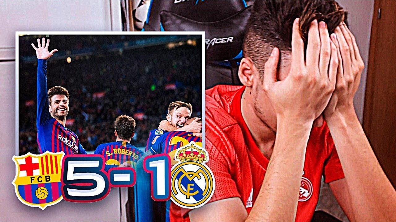 REACCIONES DE UN HINCHA Barcelona vs Real Madrid 5-1 *LA MAYOR HUMILLACIÓN*