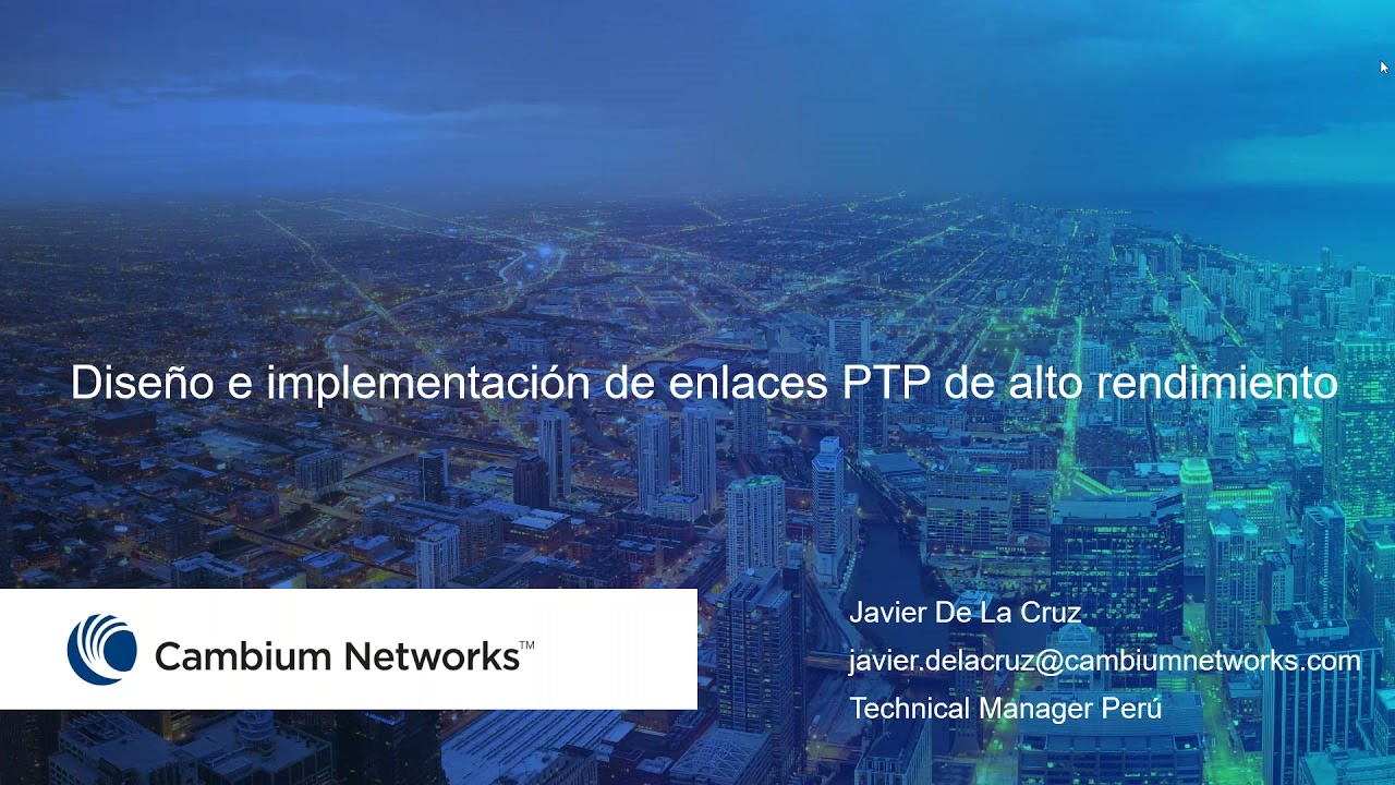 Diseño e implementacion de enlaces PTP de alto rendimiento