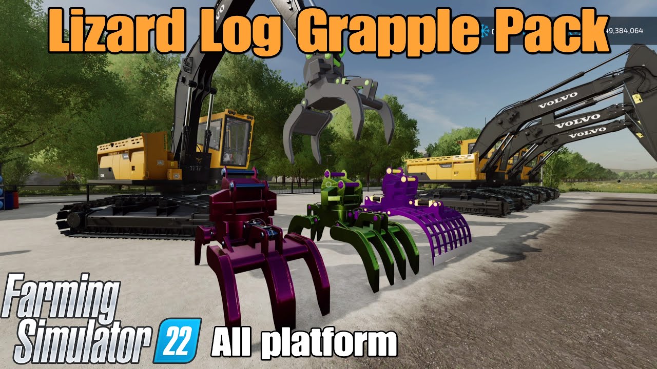 Lizard Log Grapple Pack  / mod for all platforms on FS22