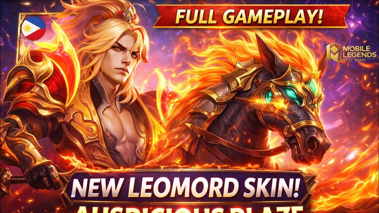 NEW Leomord Auspicious Blaze Skin is INSANE! 🔥 Full Gameplay + Effects Showcase | MLBB Lunar Skin