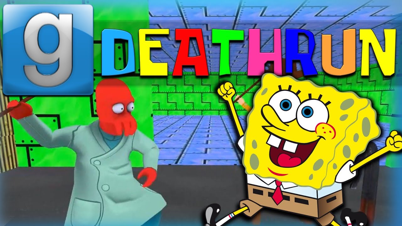 Gmod Deathrun Funny Moments Spongebob Edition! Spongebob Dick, Krabby Patties of Death, and More!