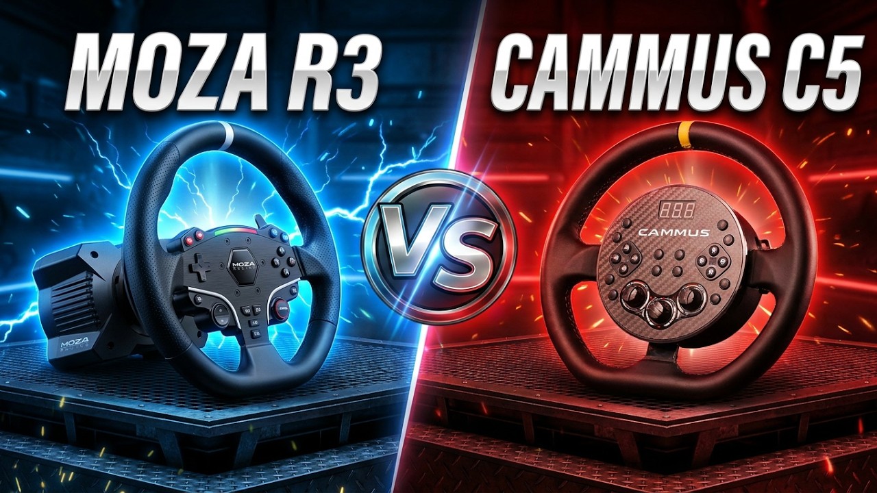 Против: MOZA R3 против CAMMUS C5 — Прямой привод по бюджету (PC Showdown)