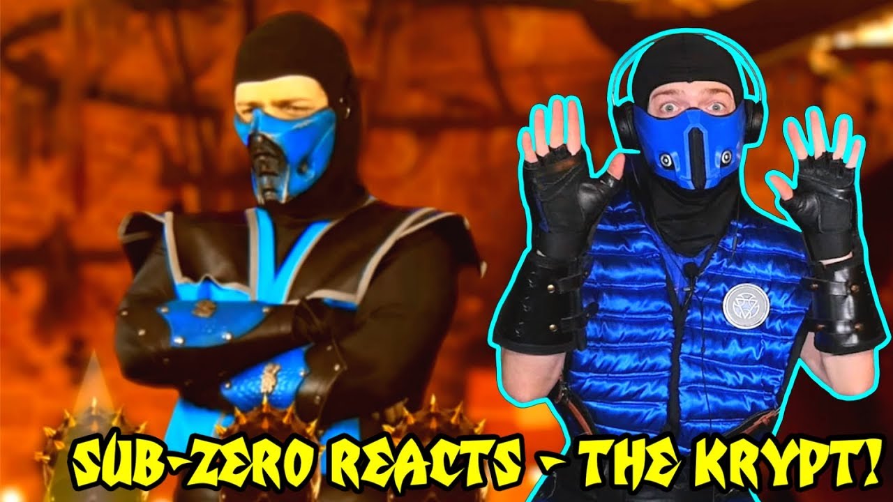 Sub-Zero REACTS - Real Mortal Kombat : The Krypt Halloween | MK11 PARODY!