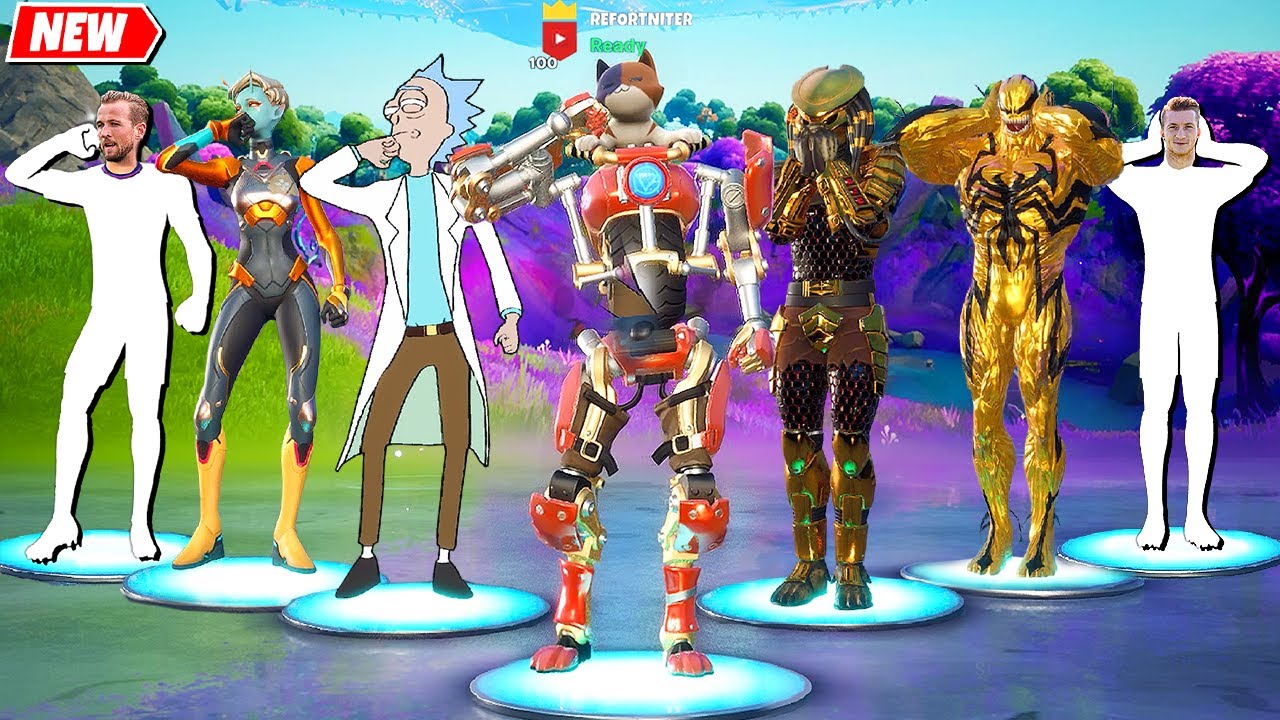 Fortnite Sweet Victory Emote (by Harry Kane) & Three Wise Monkeys (by Marco Reus) on Legendary Skins