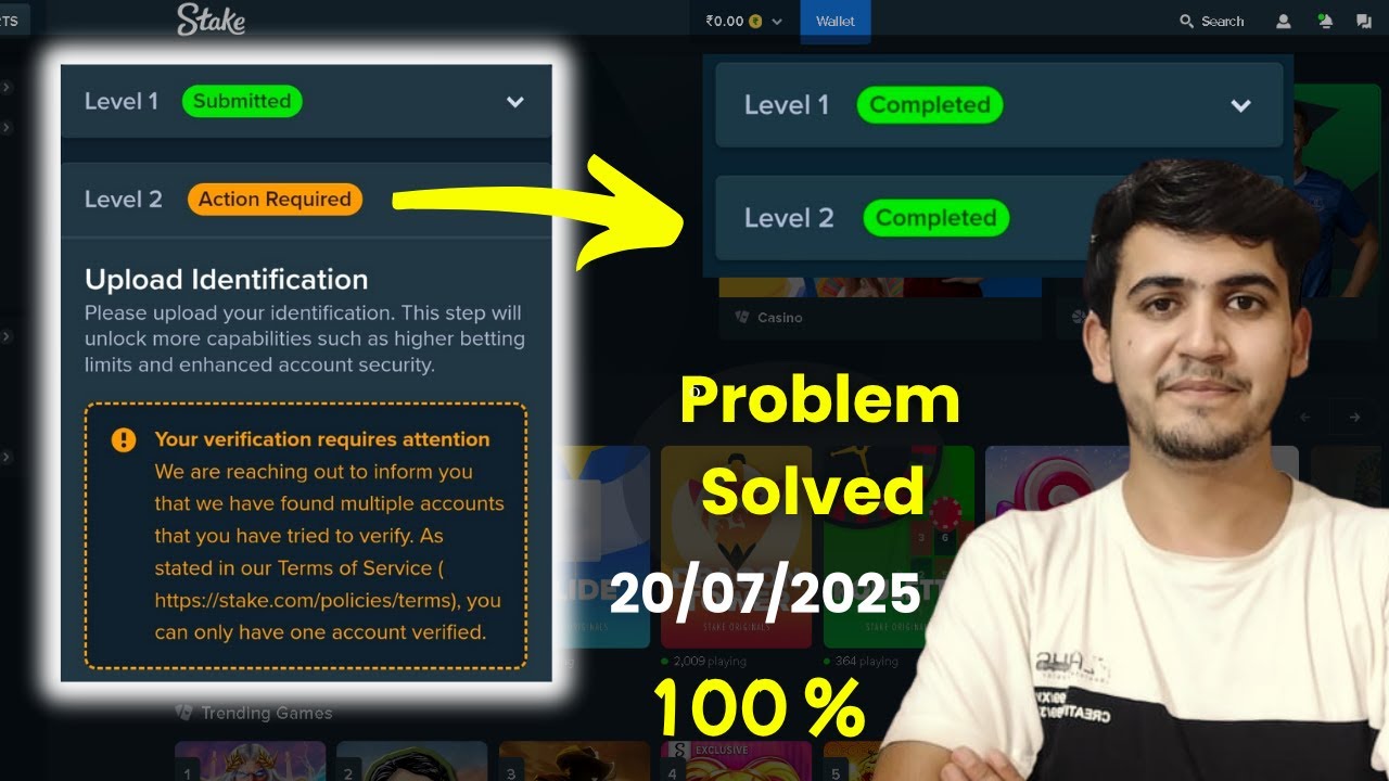 Stake Level 2 (Two) Verification  Action Required or Reviewing Problem Solved || #pending #earn