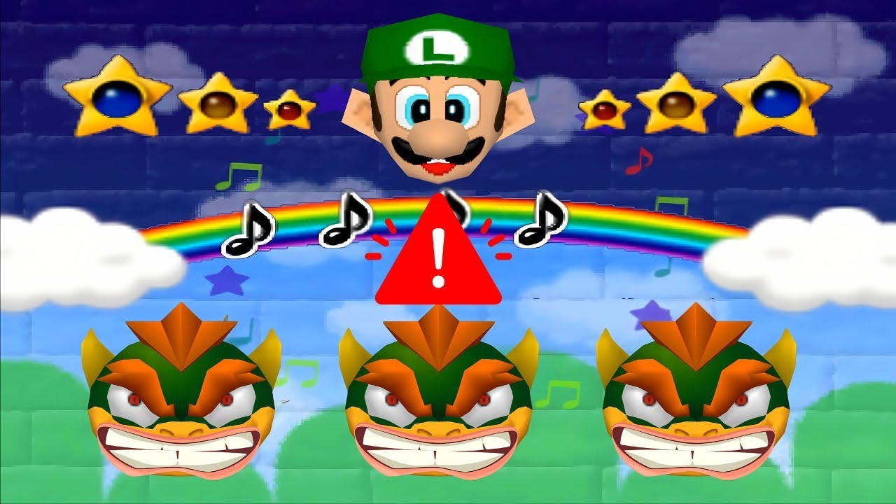 [マリオパーティ2 - N64: ミニゲームルイージVs all character (CPU最強 たつじん)]