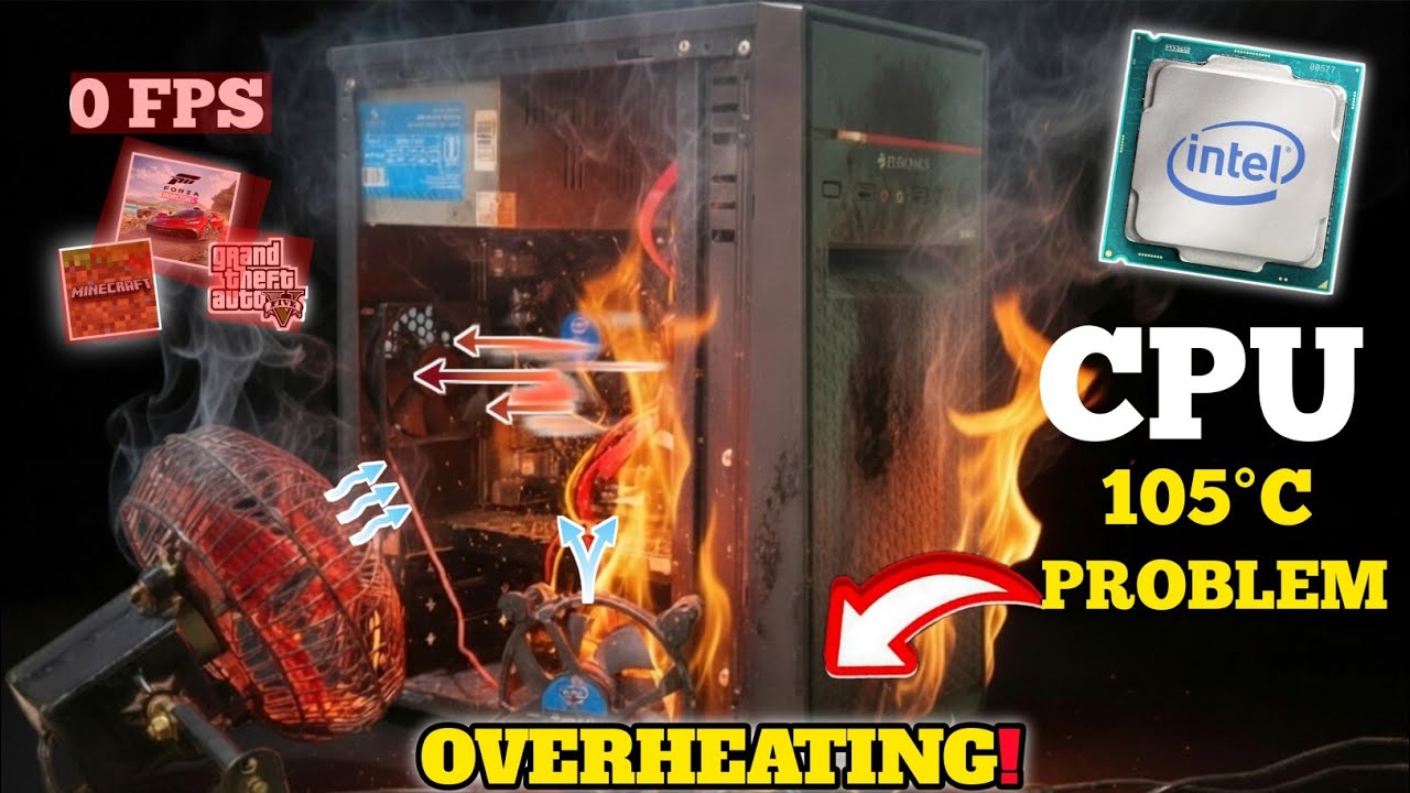 105°C CPU While Gaming 😱 PC Overheating & Performance Drop Fix