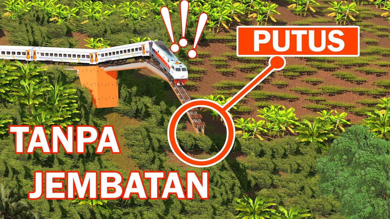 Apa Yang Terjadi Jika Jembatan Hilang | Trainz Simulator Indonesia