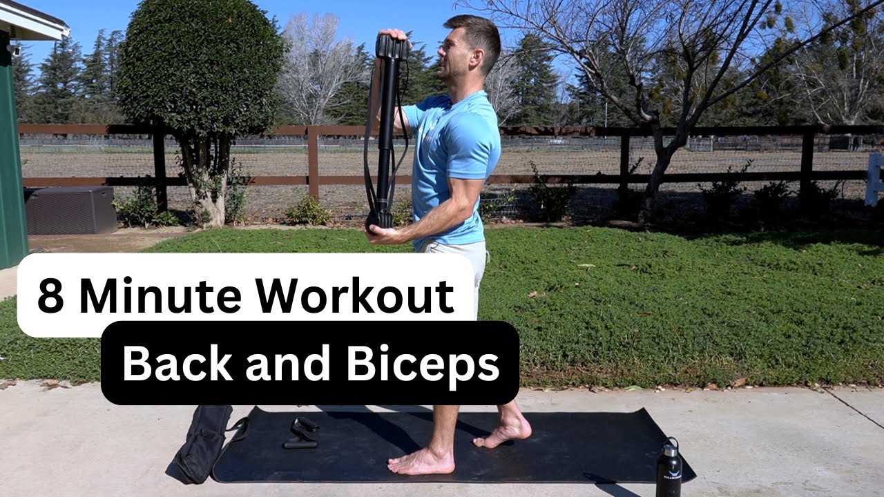 8-Minute Back & Biceps Workout | Isometric + Slow Reps for Strength & Definition